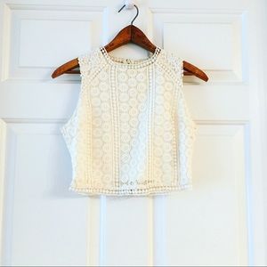 Abercrombie Boho Lace Crop Top